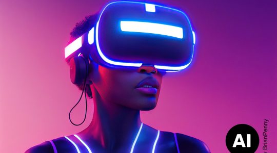Person mit XR Brille